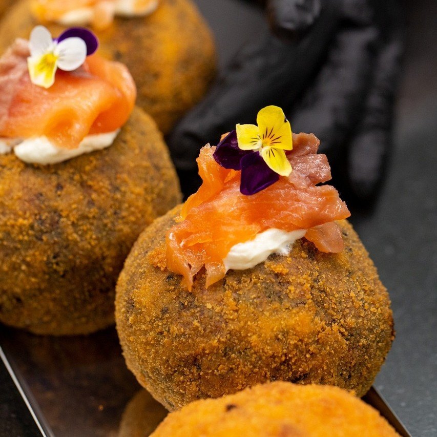Arancini con salmone