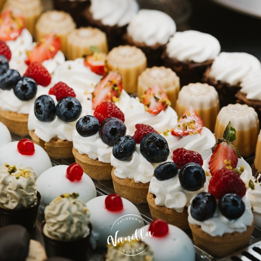 Mignon e mini-tart per il buffet